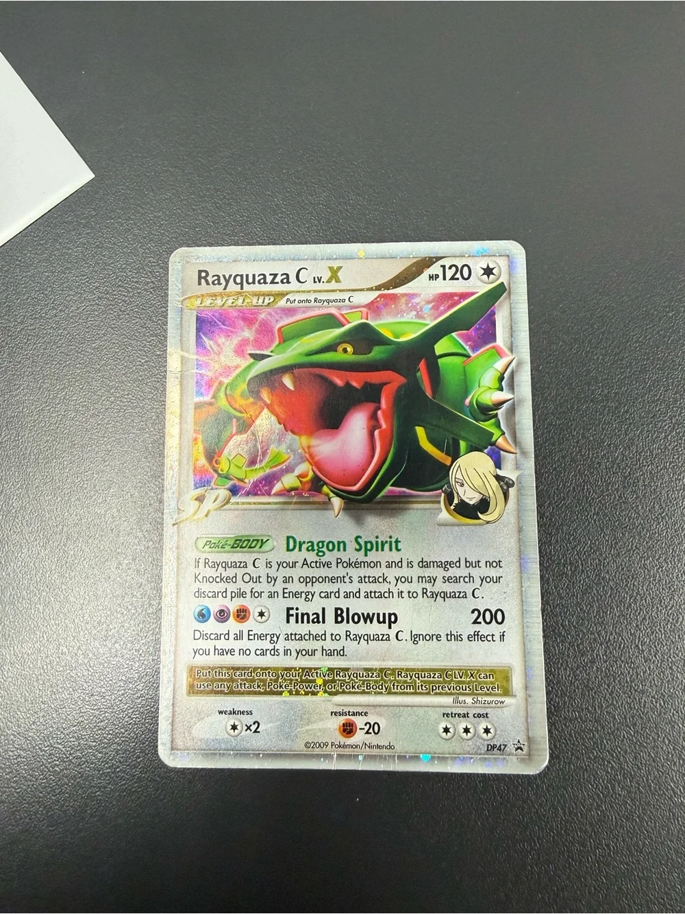 Rayquaza C Lv.X Holo Diamond and Pearl Promo heavily played